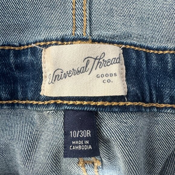 UNIVERSAL THREAD Classic Denim Overalls Jumpsuit Size 10/30 - Picture 9 of 10